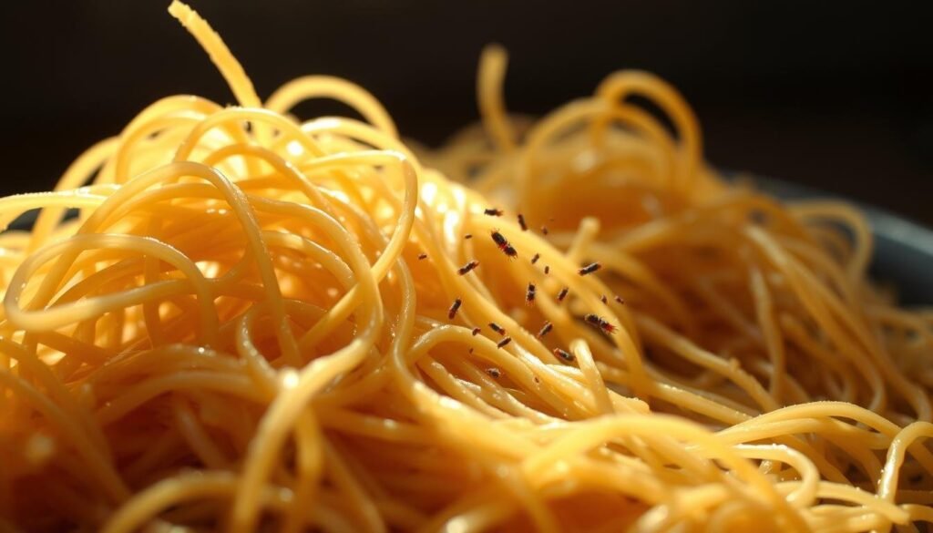 risks of eating uncooked rice noodles