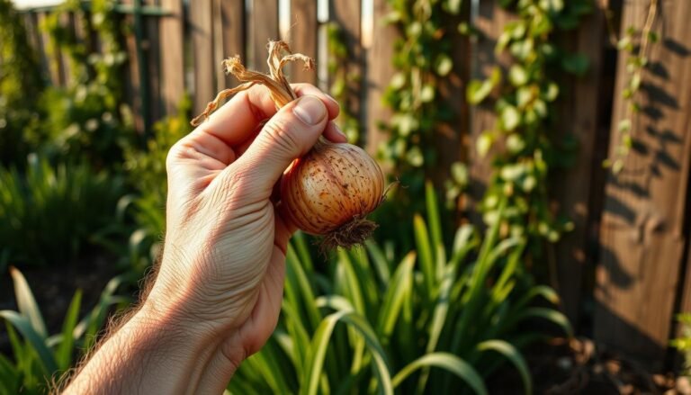 Eating Onions Straight from the Garden