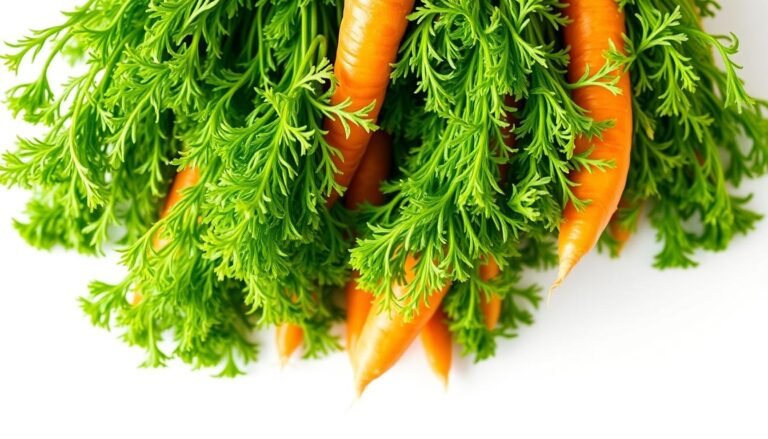 can you eat carrots with green tops